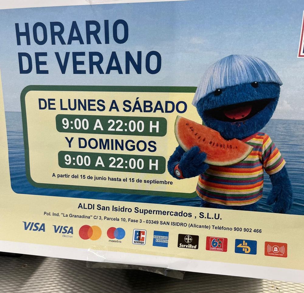 Aldi summer opening hours