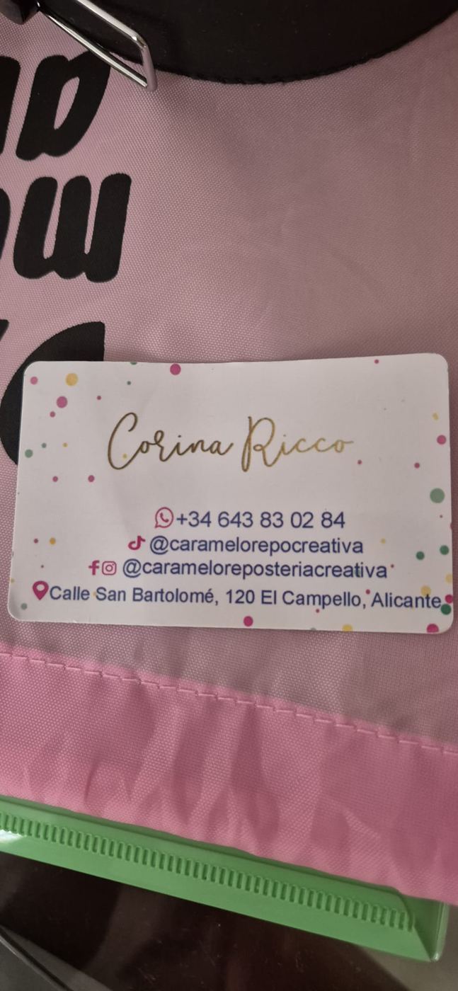 Caramelo Reposteria Creativa business card