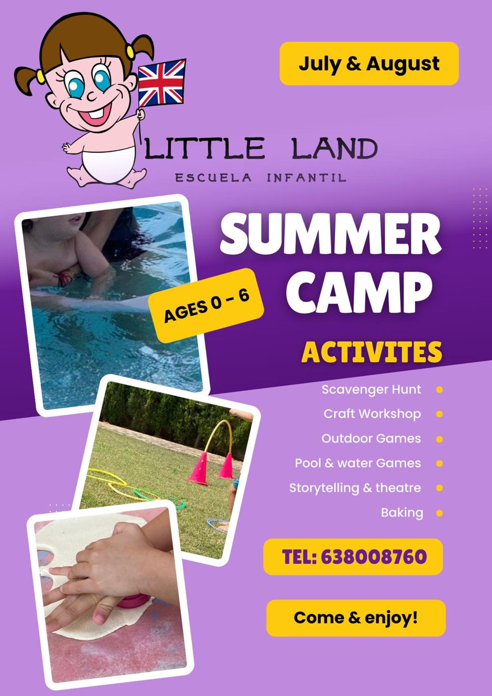 Little Land summer camp flyer