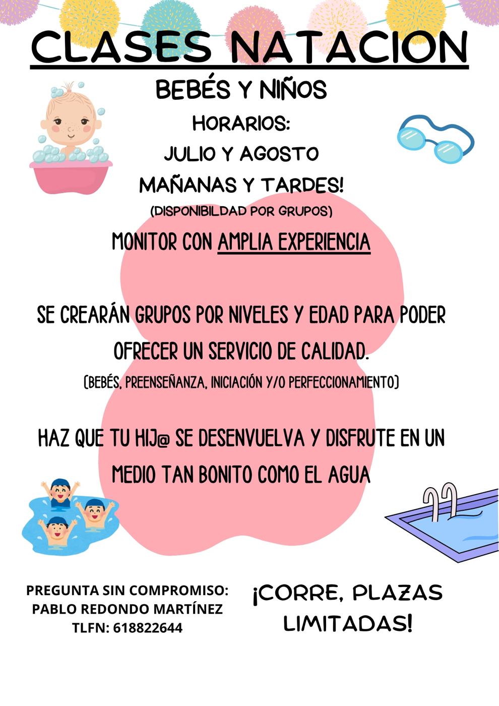Pablo swim lessons flyer